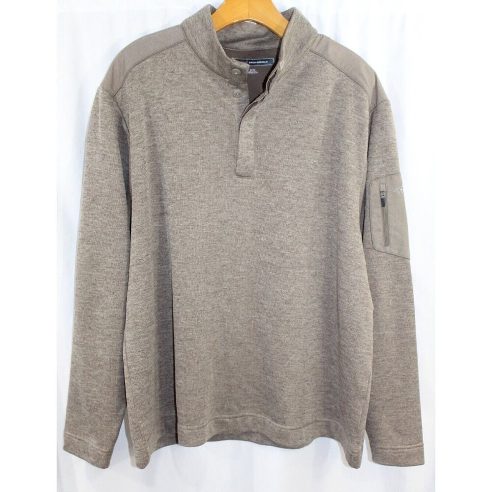 Greg Norman Mens Tan Long Sleeve Pullover Sweater XL